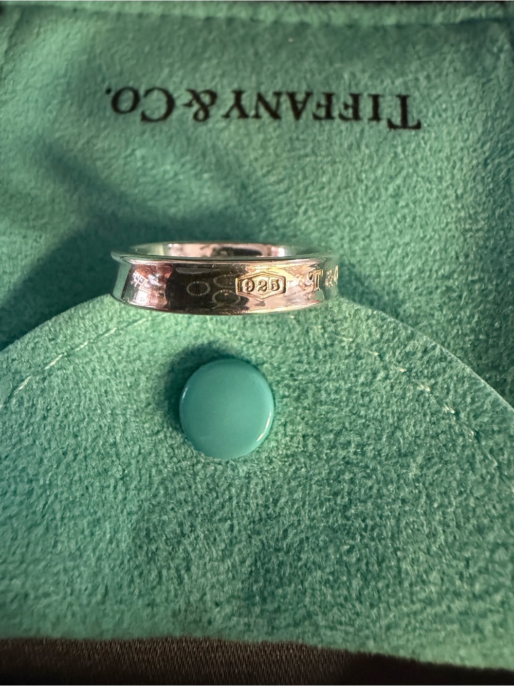 Tiffany & Co. Sterling Silver T & CO Band - Picture 3 of 7